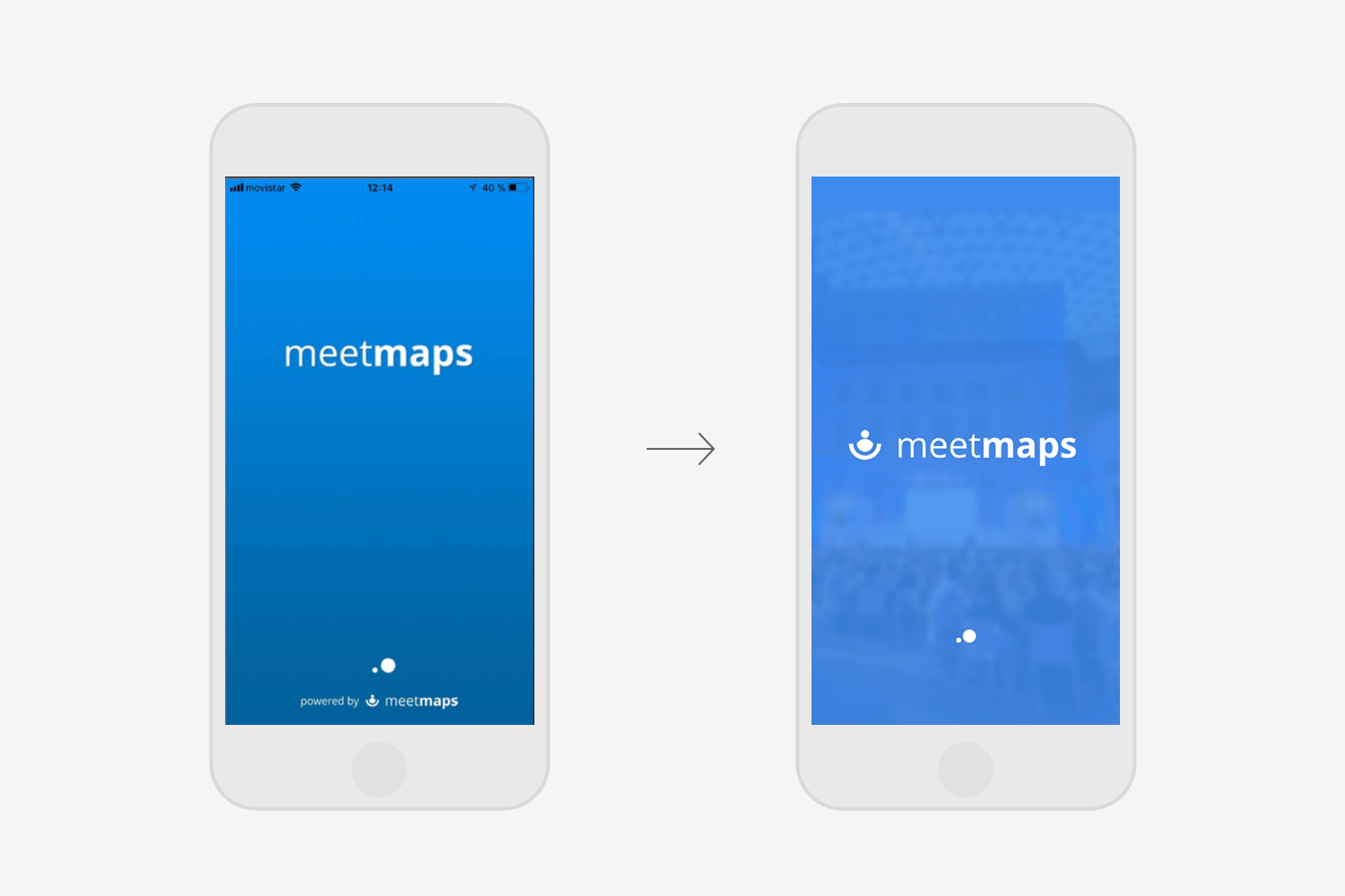 Meetmaps restyling diseño app
