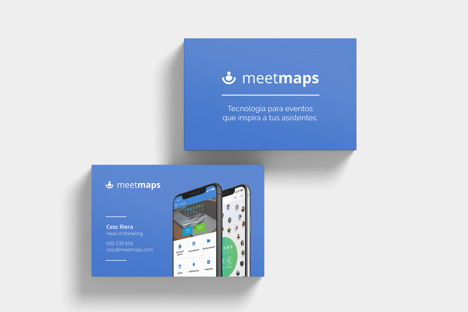 Meetmaps diseño tarjetas de visita